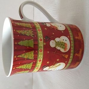 DEBBIE MUMM Coffee Mug Snowman Winter Christmas